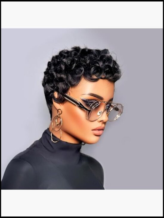 Pixie Cut Wig Human Hair Natural Looking Short Full Machine Made Glueless main image 4